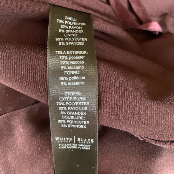 Cutaway Belted Sheath Dress by White House Black Market: size 6 - Picture 9 of 11